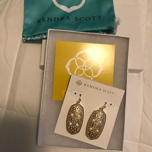 Kendra Scott Gold Filigree Elle Earrings